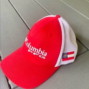Columbia PFG ball cap with Georgia flag